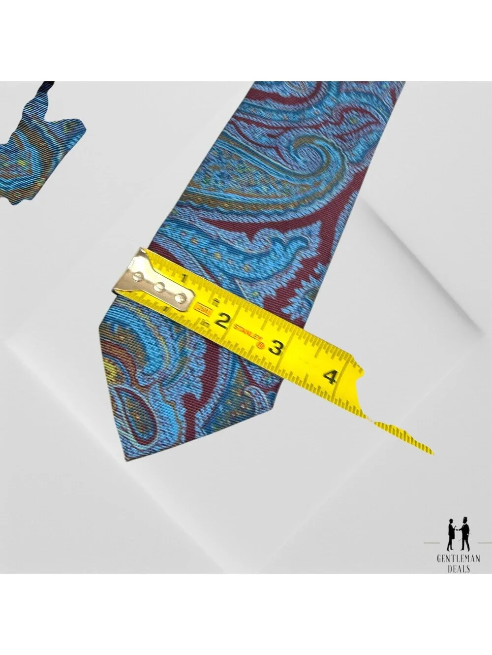 Peter Millar Heavy Silk Neck Tie Paisley Hand Folded Foulard Fold Designer 60x3